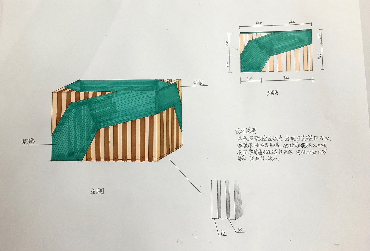 展示展具设计手绘