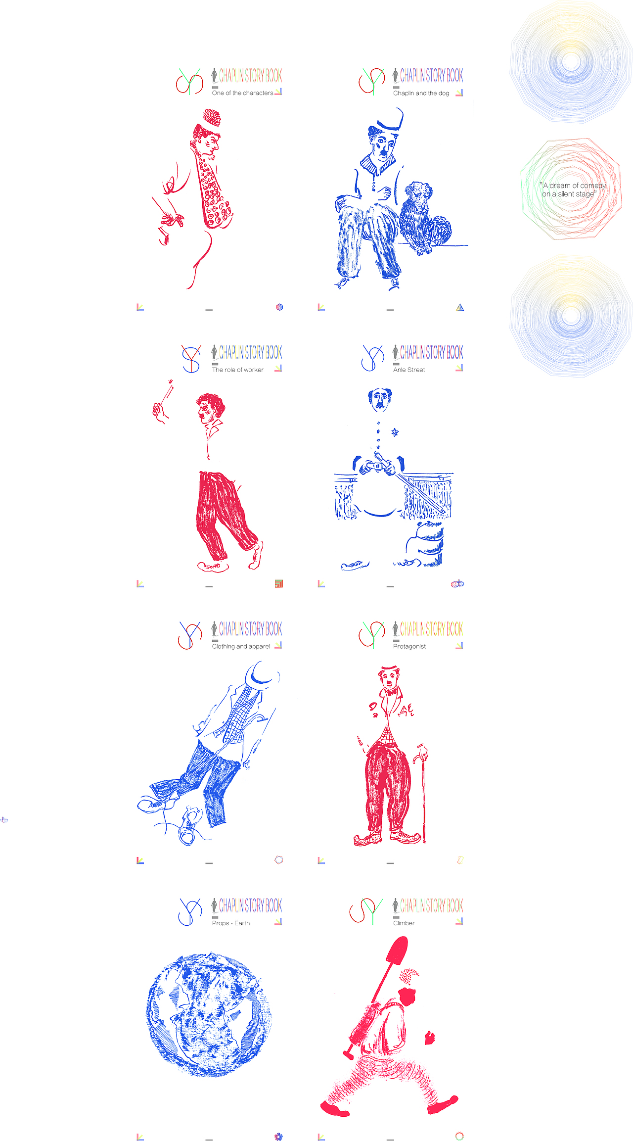 卓别林人物传记式绘本（图ZMTYwODcxMjky） - 艺术插画 - 站酷设计师DoubleSY原创素材 - 站酷ZCOOL