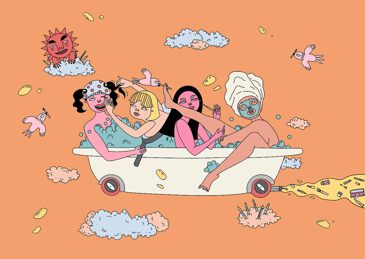 TellDaisy美妆品牌包装插画02（图ZMjg4NzMzMzgw） - 商业插画 - 站酷设计师李伊依不依原创素材 - 站酷ZCOOL
