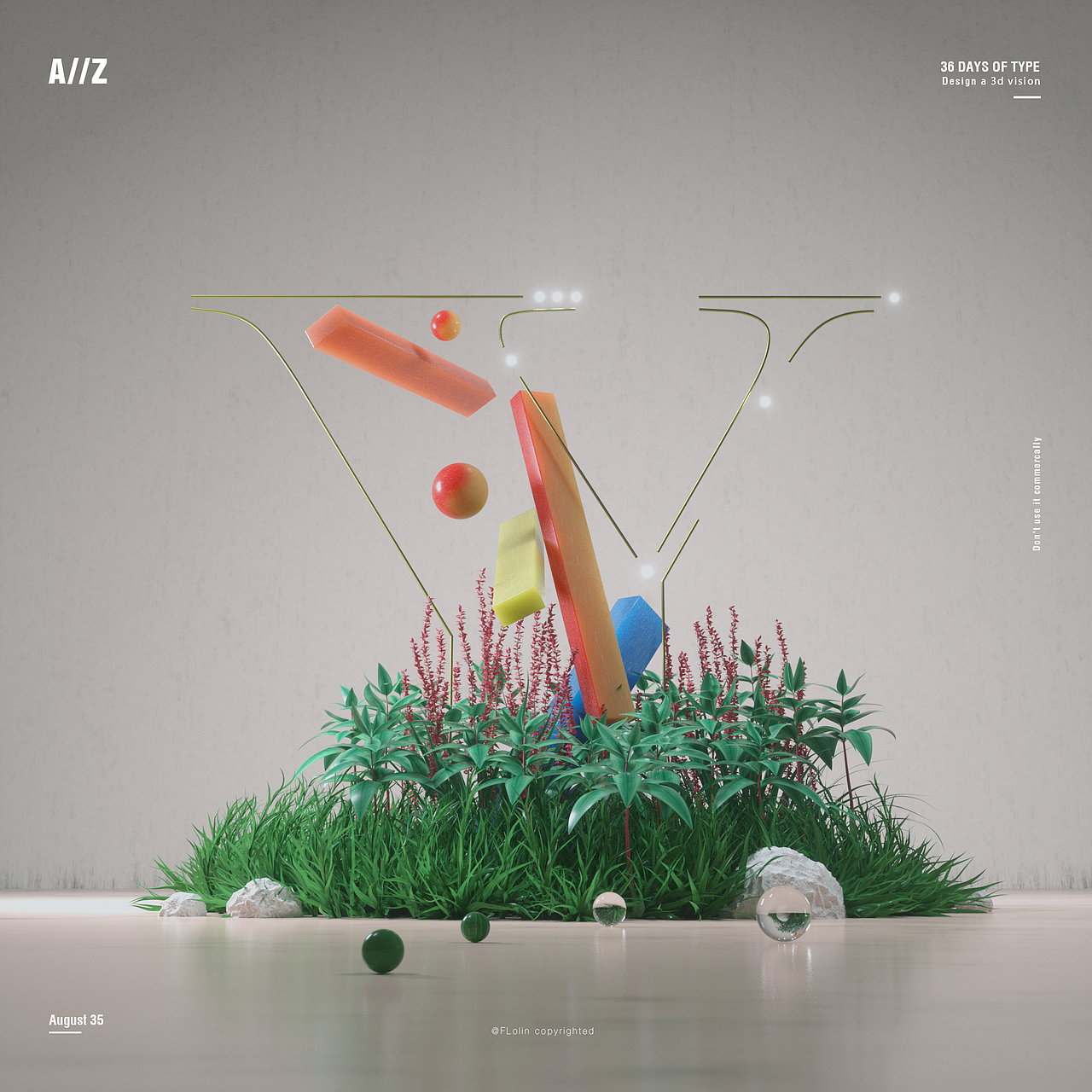 36 DAYS OF TYPE(附件包含0-9三维工程文件)