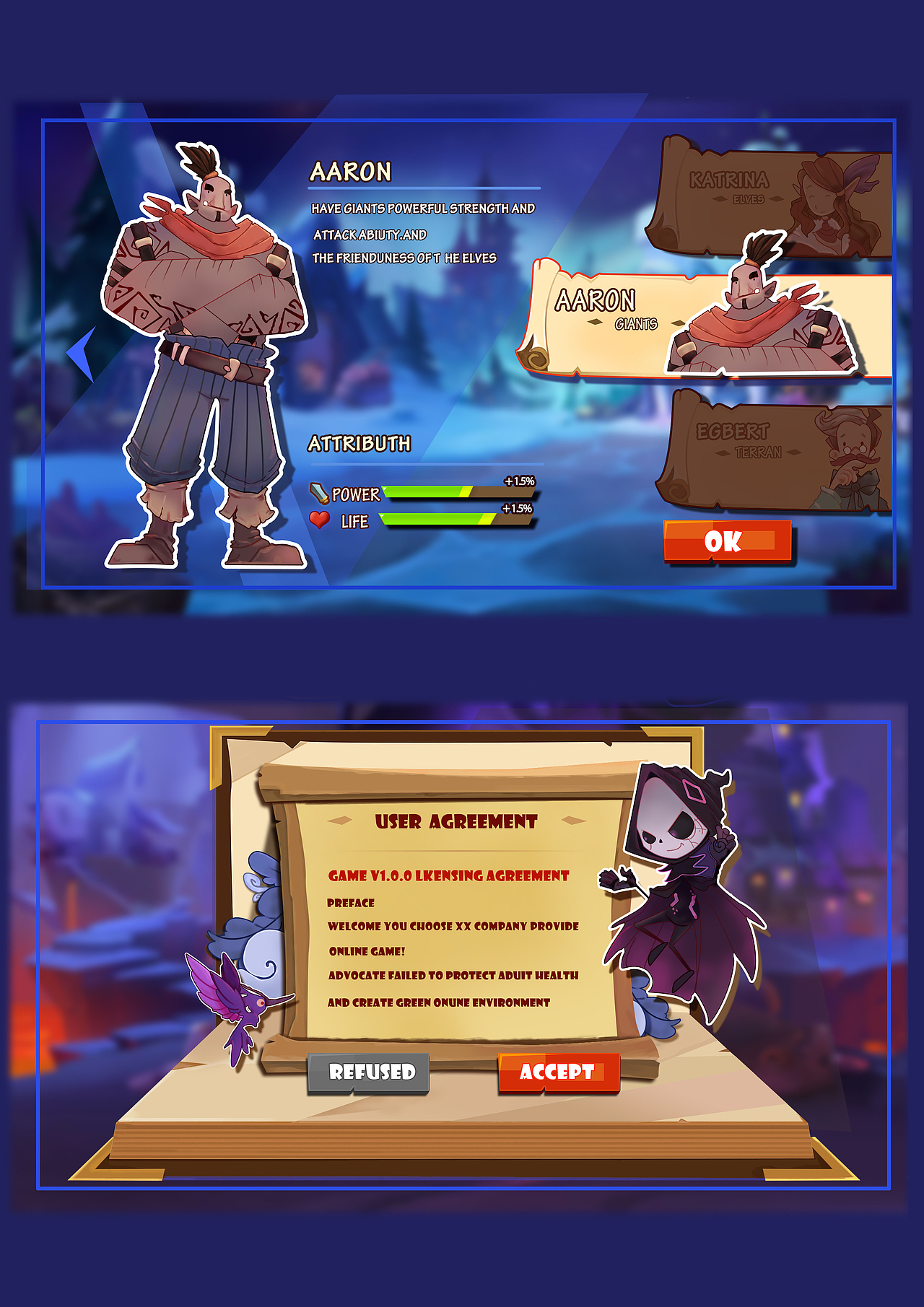 游戏界面|ui|游戏ui|十二点十二分_原创作品-站酷zcool