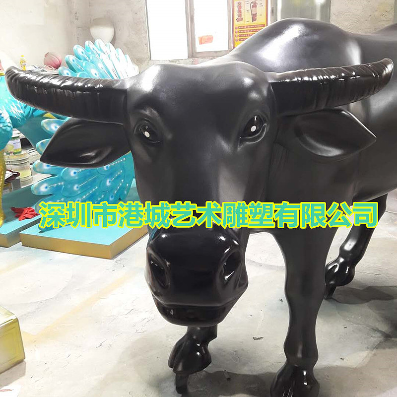 乡村建设旅游农耕文化玻璃钢牧童骑水牛雕塑定制哪家好（图ZMTkzMDU0NDIw） - 雕塑 - 站酷设计师港城雕塑原创素材 - 站酷ZCOOL