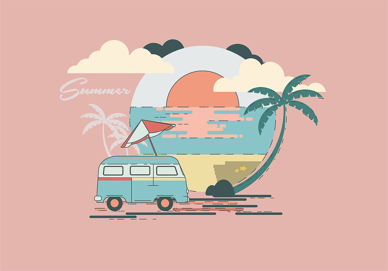 平面矢量插画练习（图ZMjMyODIzOTI0） - 创作习作 - 站酷设计师七乘一原创素材 - 站酷ZCOOL