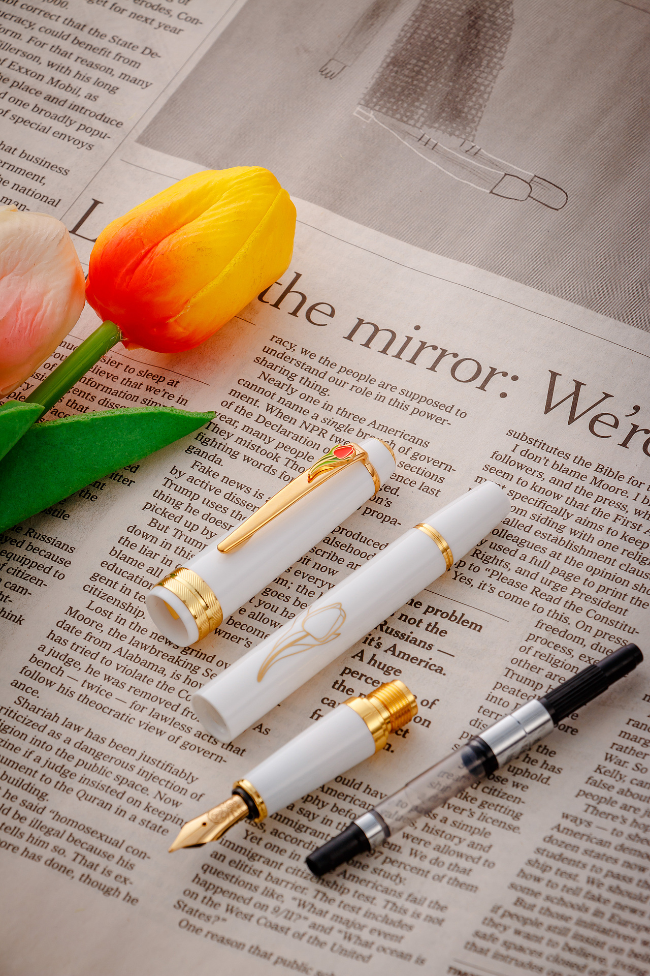 【文创】笔上生花,郁金香的优雅浪漫