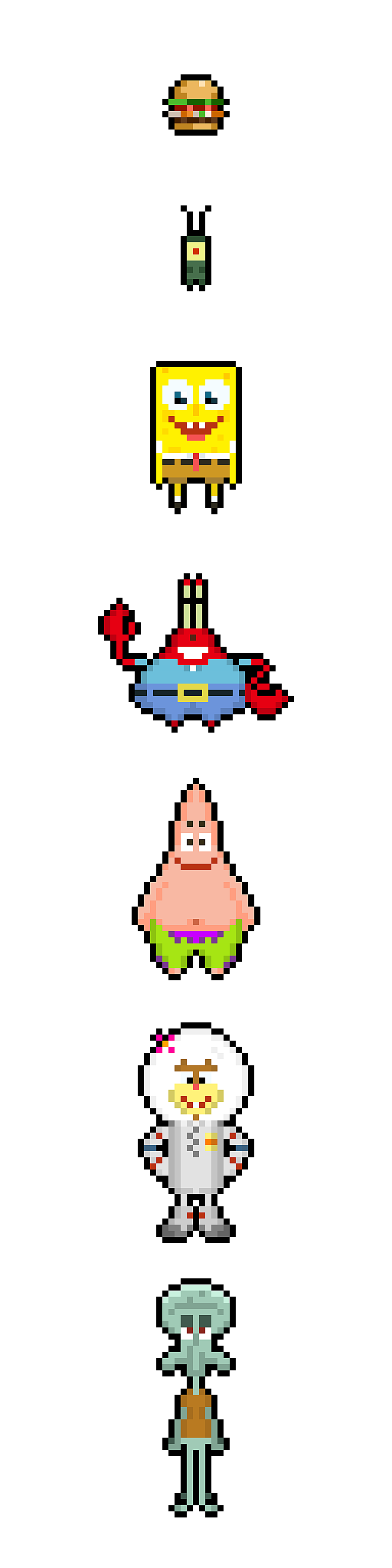 像素画:海绵宝宝[part-1]