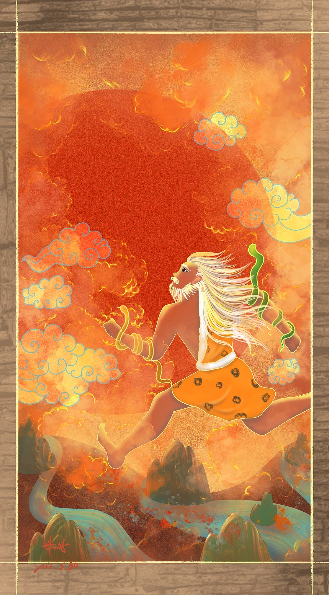 毕设作品中国古代神话系列《天上天下》