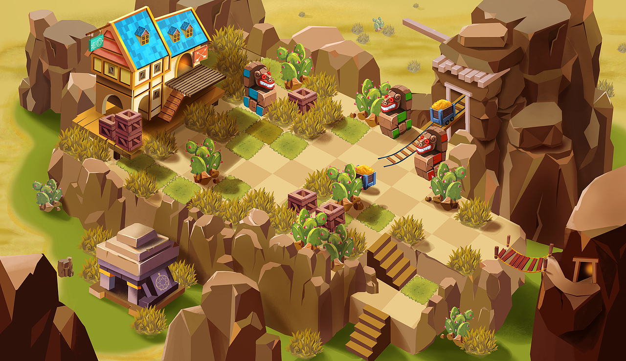 游戏小地图|插画|游戏原画|dog723_原创作品-站酷zcool