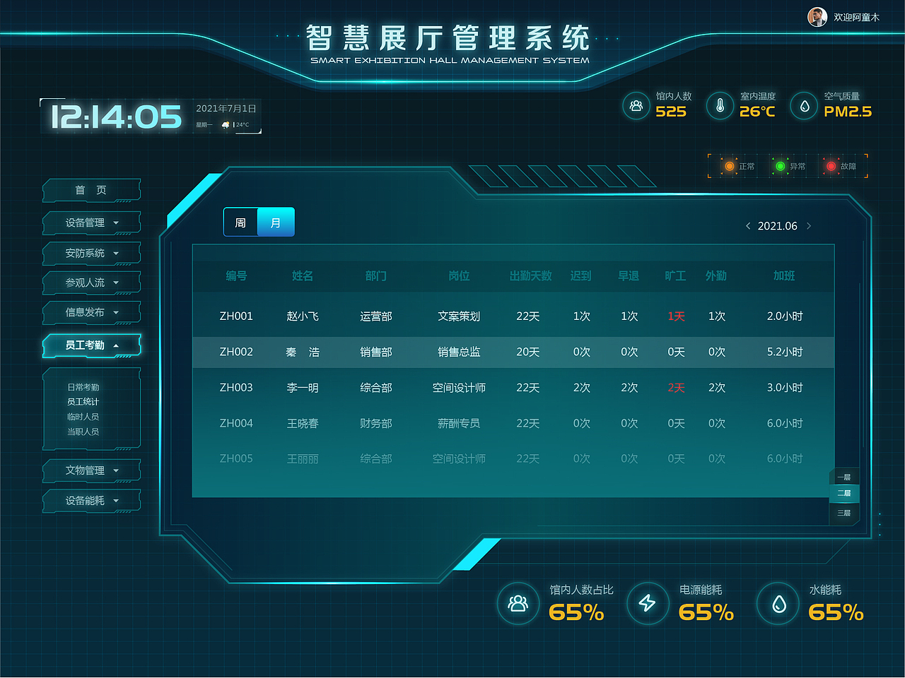 智慧展厅管理系统（图ZMjc1Njg1MzA4） - 软件界面 - 站酷设计师青苹果ZHT原创素材 - 站酷ZCOOL