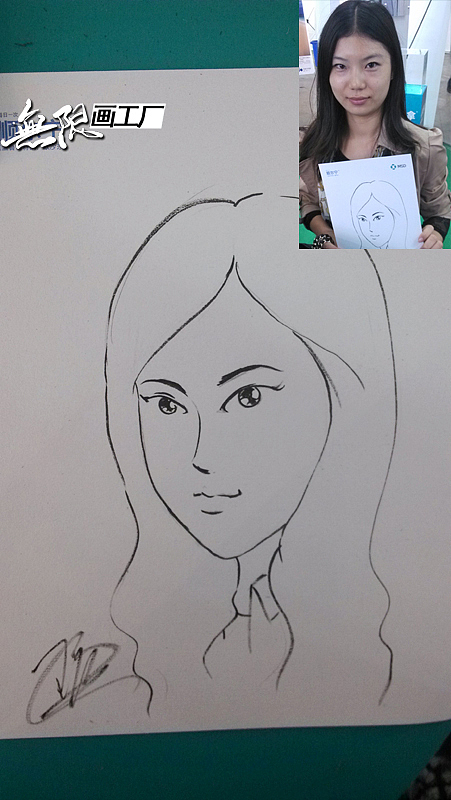 长沙现场手绘漫画 肖像漫画速绘卡通表演开业庆典房地产暖场活动