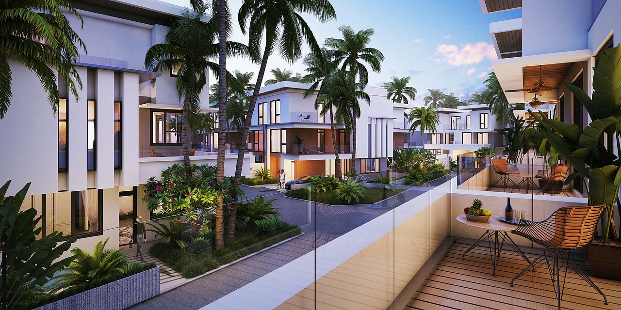 泰国芭提雅金链花别墅度假区