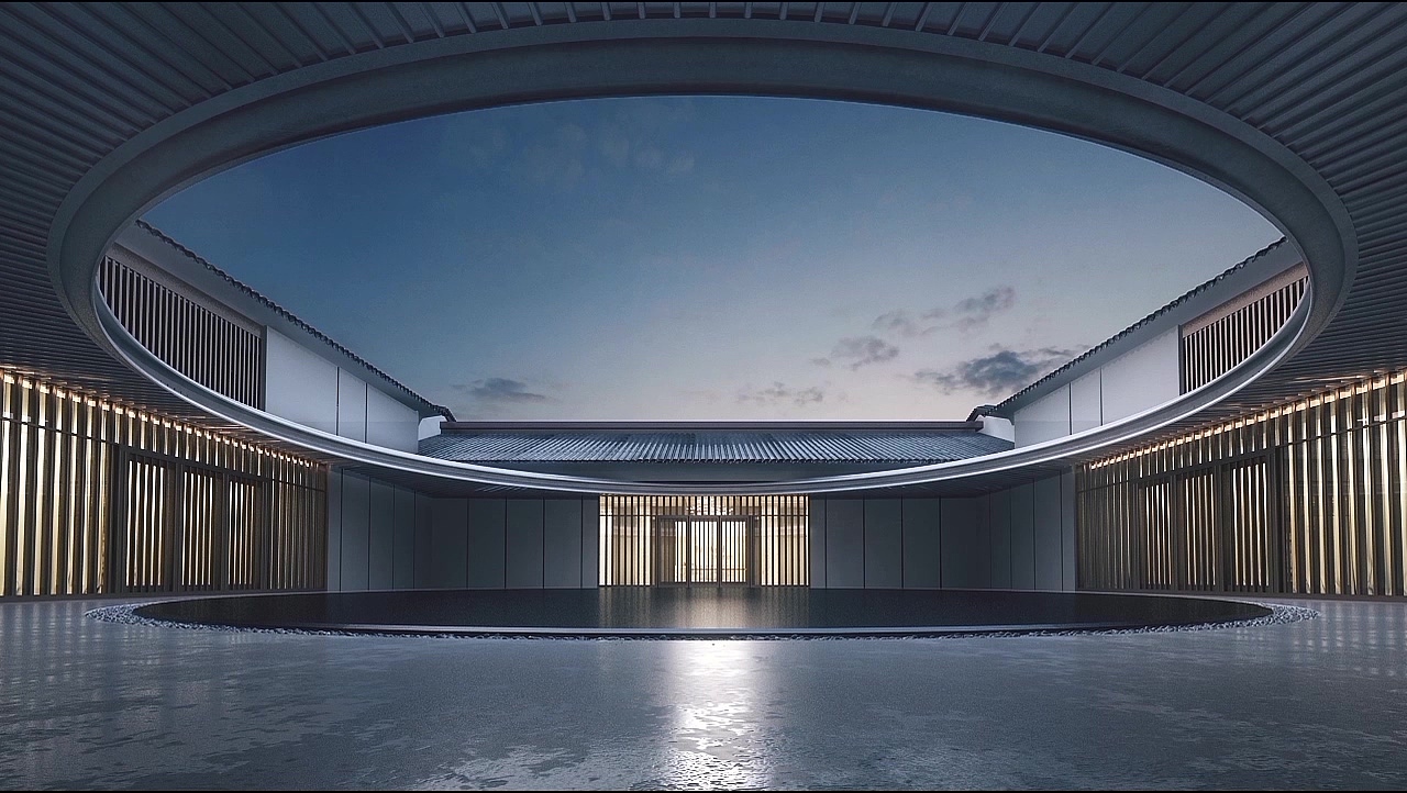水晶石——唐秋燕3D Max作品——方逸圆居（图ZMTg5NzQxNDA4） - 建筑设计 - 站酷设计师水晶石教育_Pitt原创素材 - 站酷ZCOOL