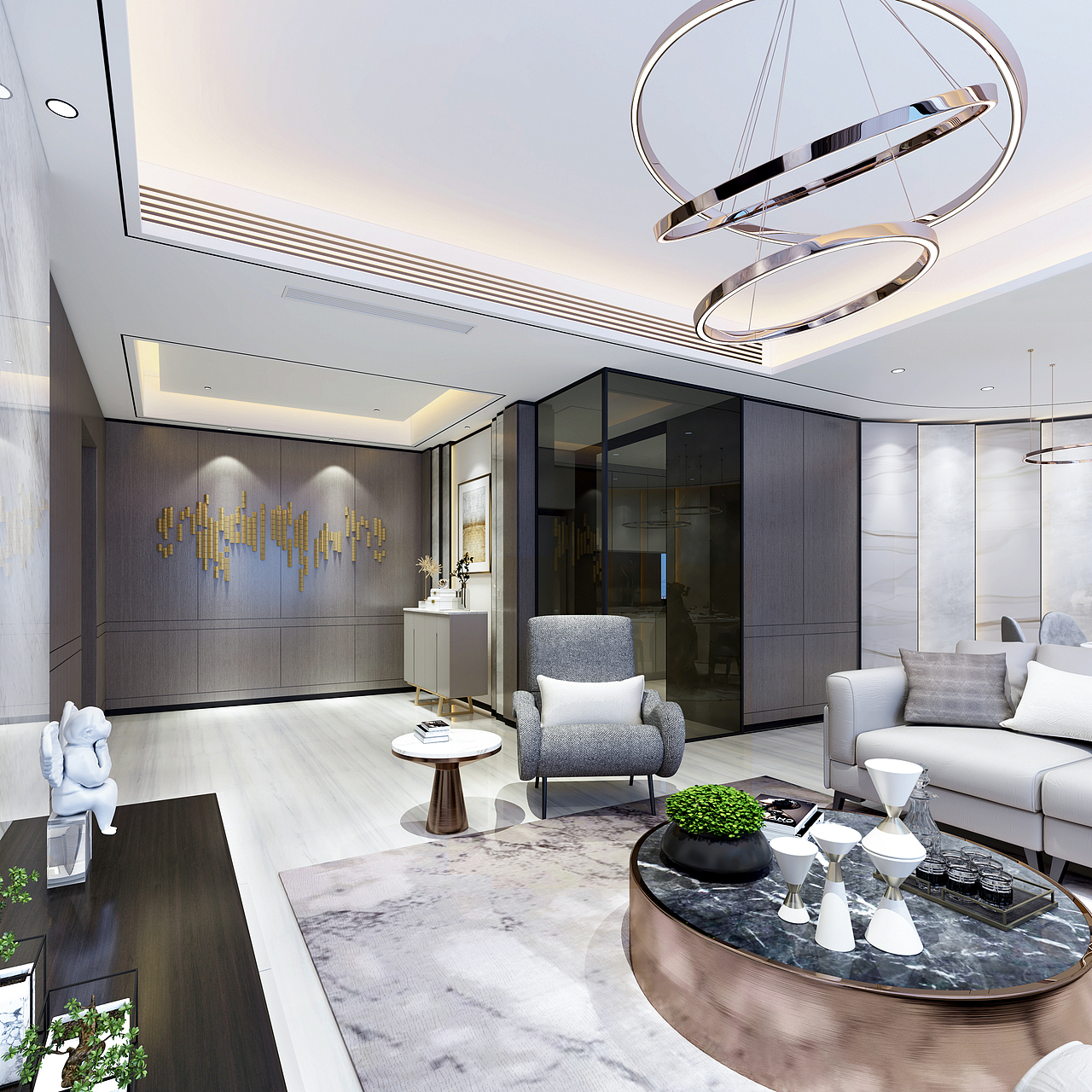 现代轻奢（图ZMjI4NTYxMzIw） - 家装设计 - 站酷设计师逆凡设计原创素材 - 站酷ZCOOL