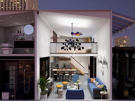 loft单身公寓（个人主页-ZMzU1OTQ1MTI=） - 家装设计 - 站酷设计师逆凡设计原创素材 - 站酷ZCOOL