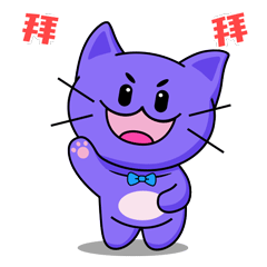 一套乐乐猫IP形象动态表情包