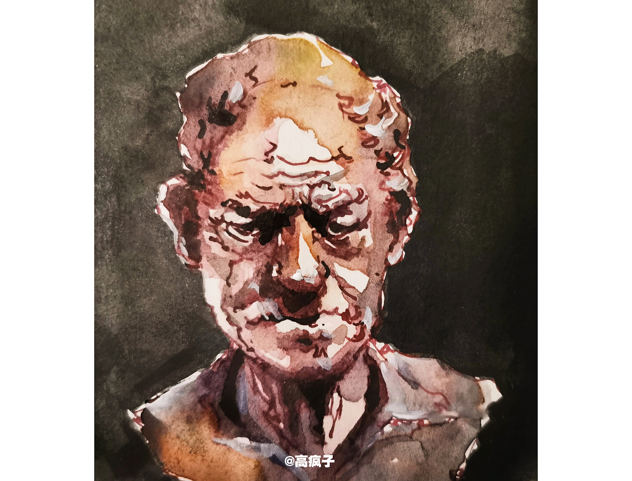 雕塑手绘|纯艺术|水彩|高疯子g - 原创作品 - 站酷 (zcool)