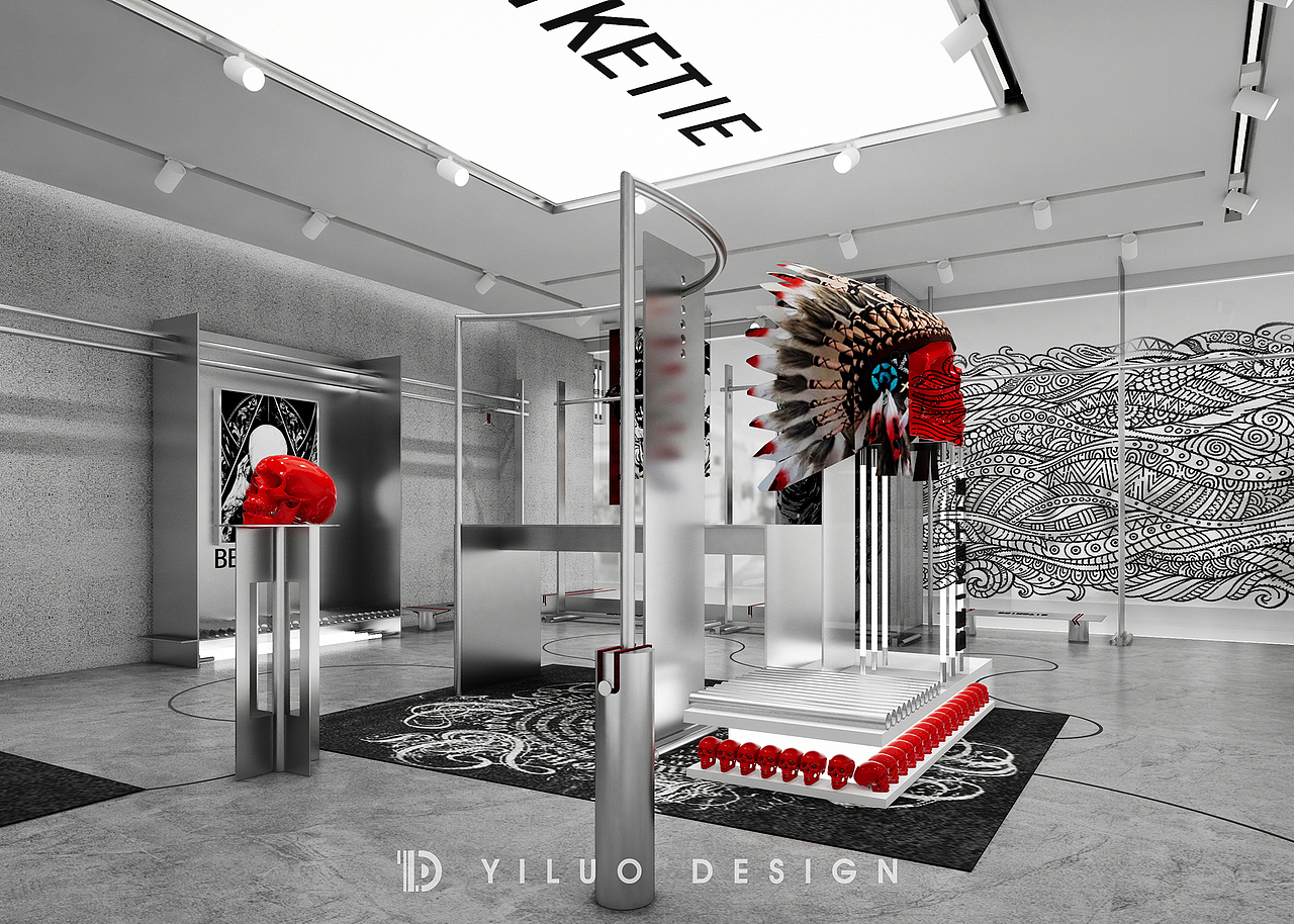 YLD STUDIO｜BEIKETIE服装空间形象设计（图ZMjYzNzMyMTY0） - 商业空间设计 - 站酷设计师一落设计事务所原创素材 - 站酷ZCOOL