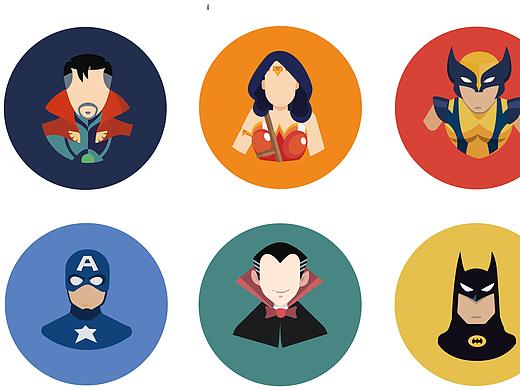 Marvel＆DC插画