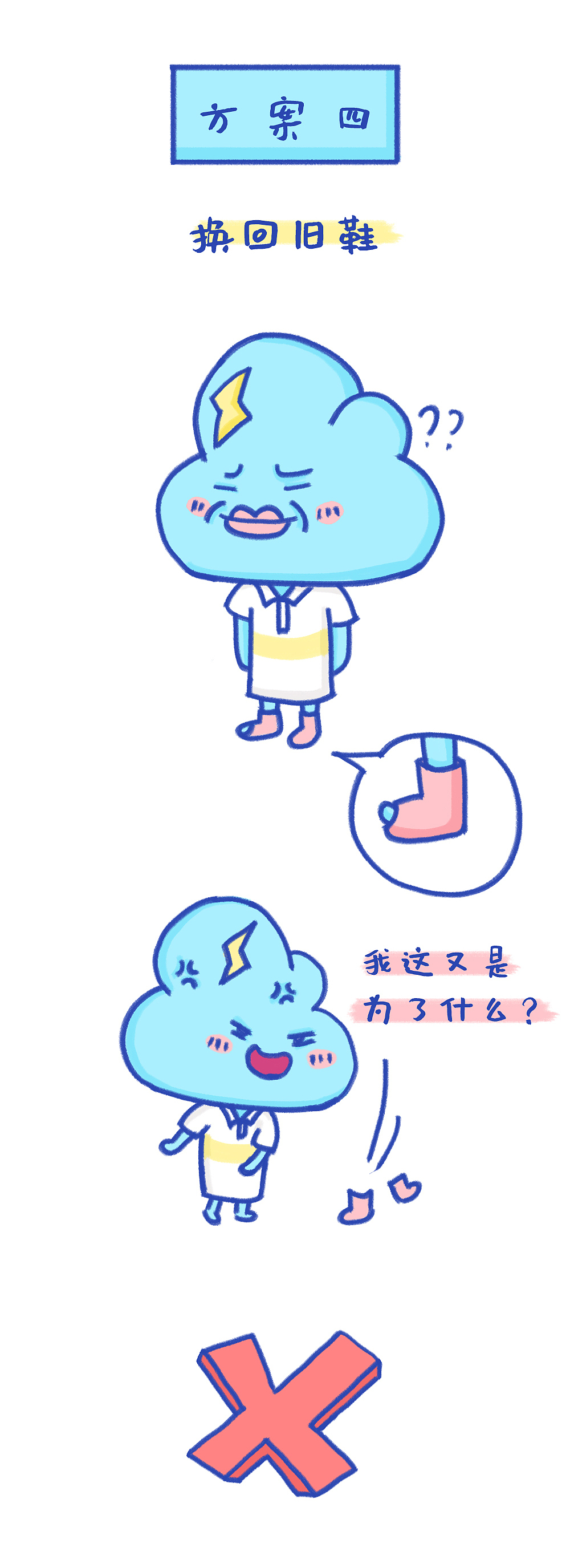 斥巨资买新鞋之后的烦恼（图ZMjA5MTAyMzc2） - 短篇/格漫 - 站酷设计师萌空酱原创素材 - 站酷ZCOOL