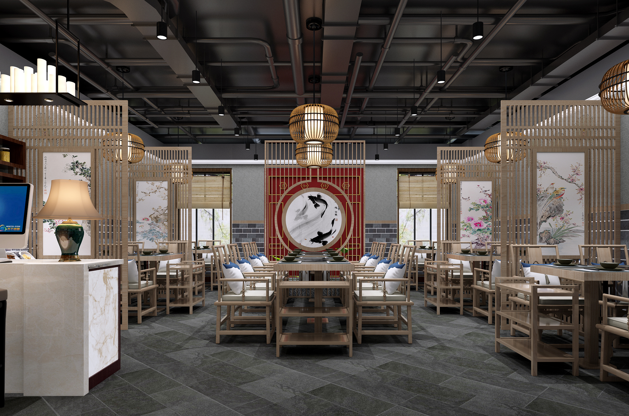 主题餐厅设计，将南宋江南水乡搬到深圳IBC商务中心去|空间|家装设计|餐饮设计师贵哥 - 原创作品 - 站酷 (ZCOOL)