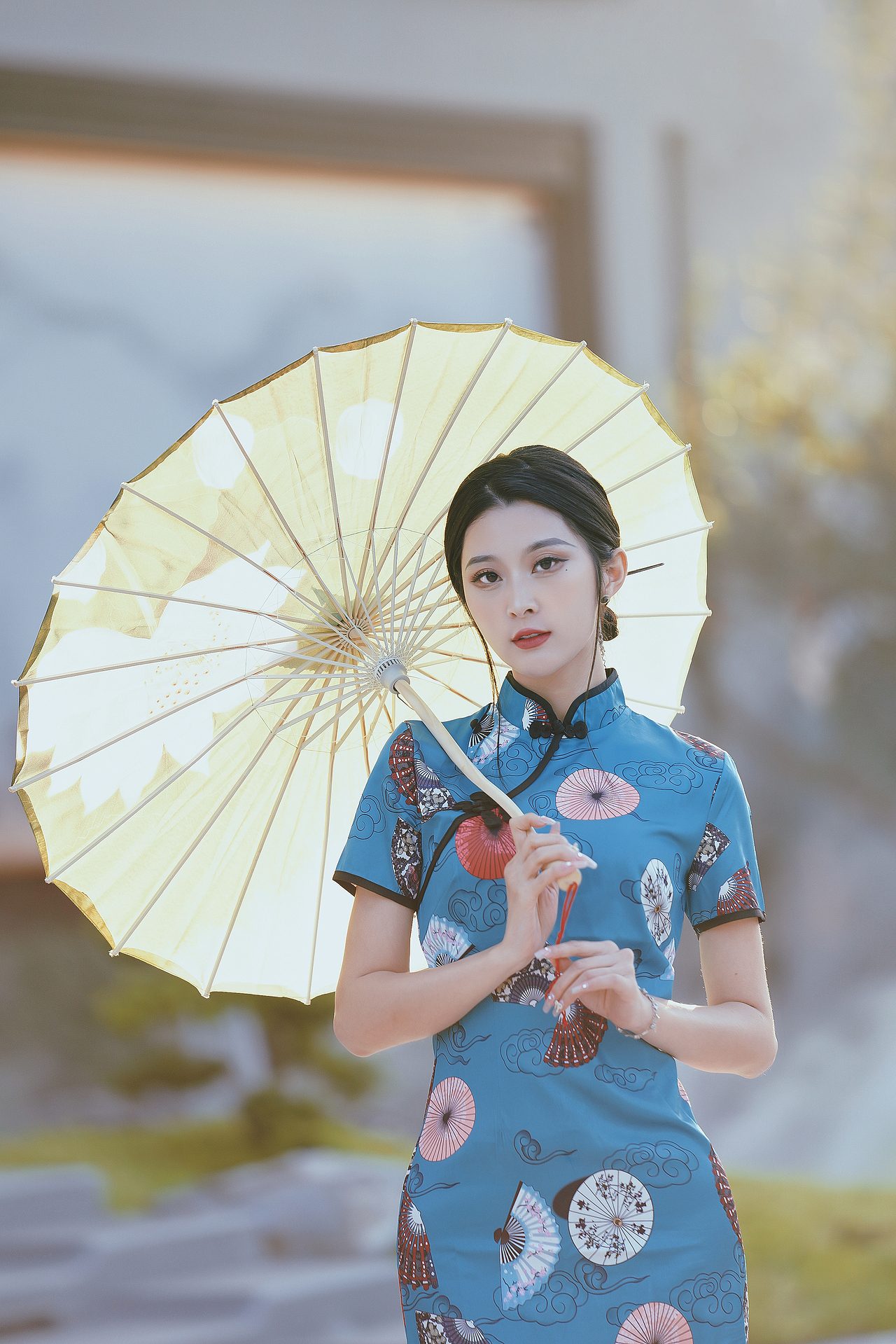 旗袍人像 中国风人像摄影 (模特:小乔 2021年11月14日 佛山建发.