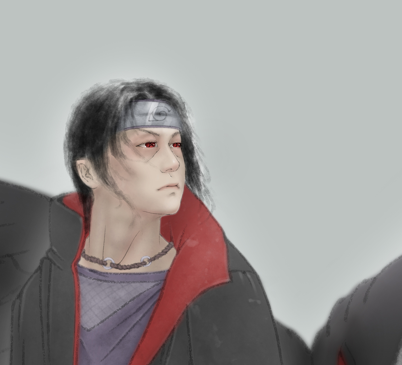 宇智波鼬中国风同人语插画