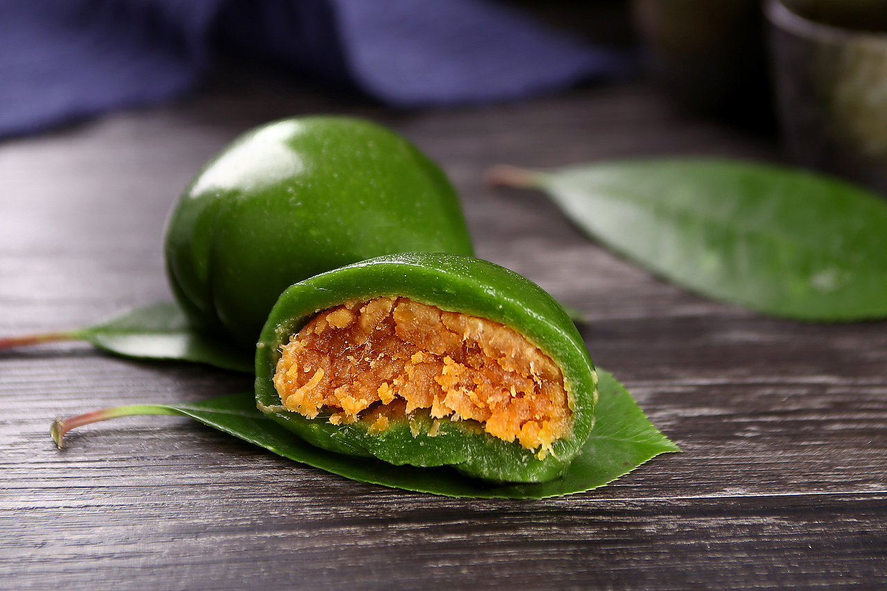 给杏花楼拍摄的网红青团等一系列产品 美食摄影