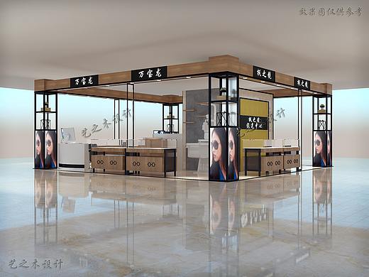 眼镜店展柜，枫之镜眼镜店，展柜设计
