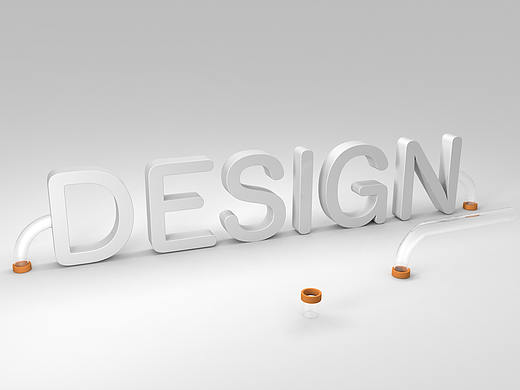 金属质感文字-C4D