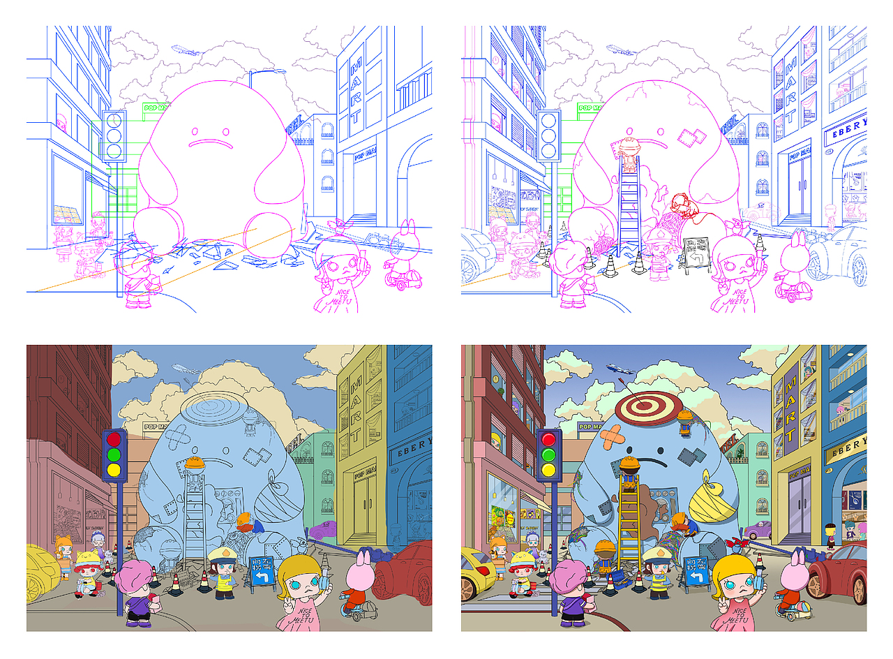 泡泡马特的城市（图ZMjcyODkxNzI0） - 创作习作 - 站酷设计师AnnieLeeee原创素材 - 站酷ZCOOL