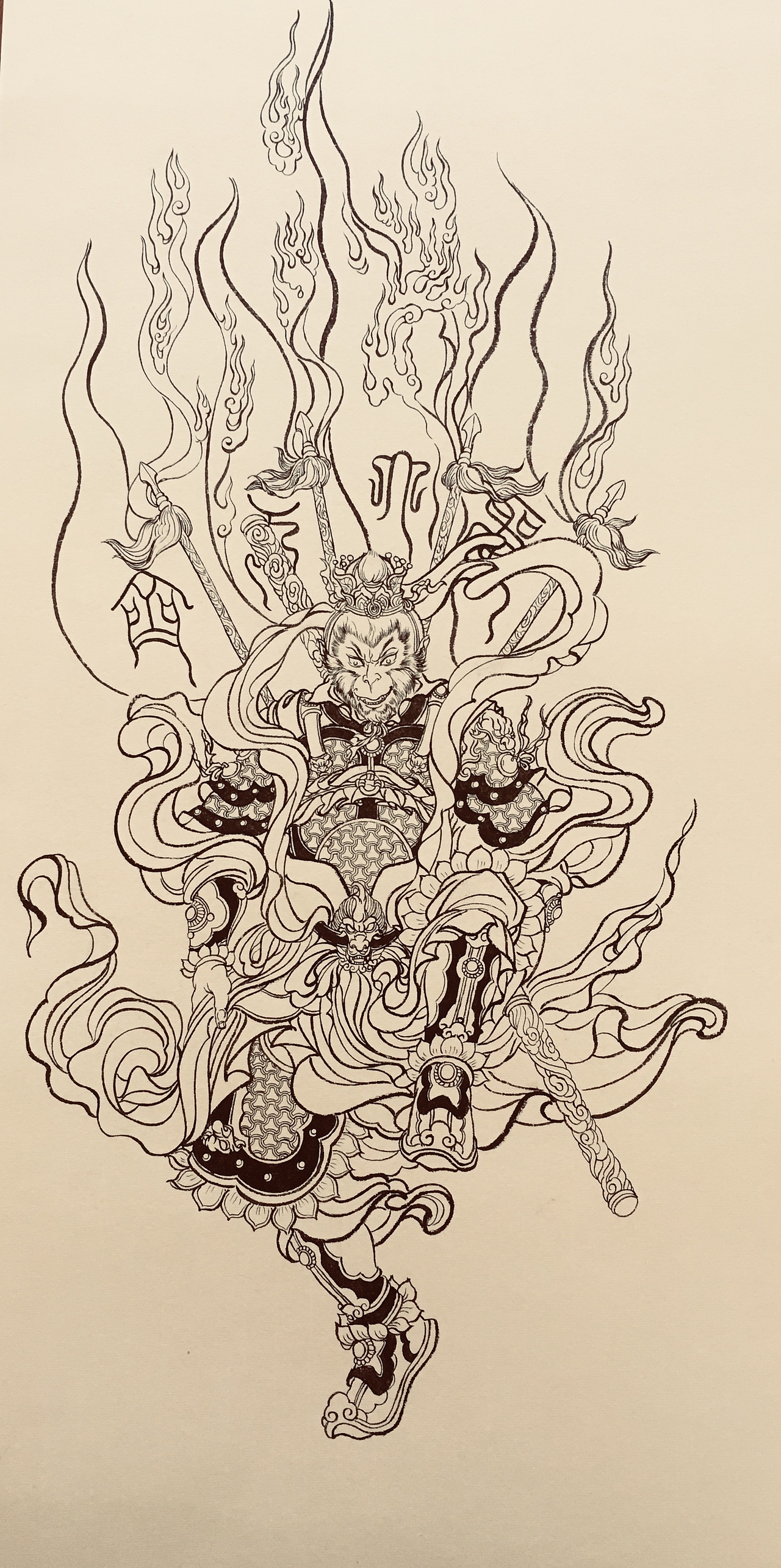 插旗的齐天大圣|纯艺术|绘画|301064844_原创作品-站酷zcool