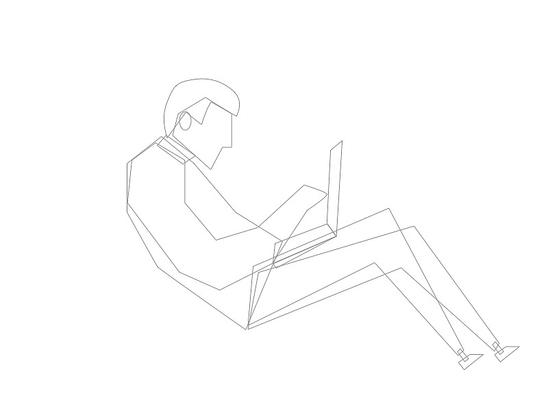 画好线稿，调整比例