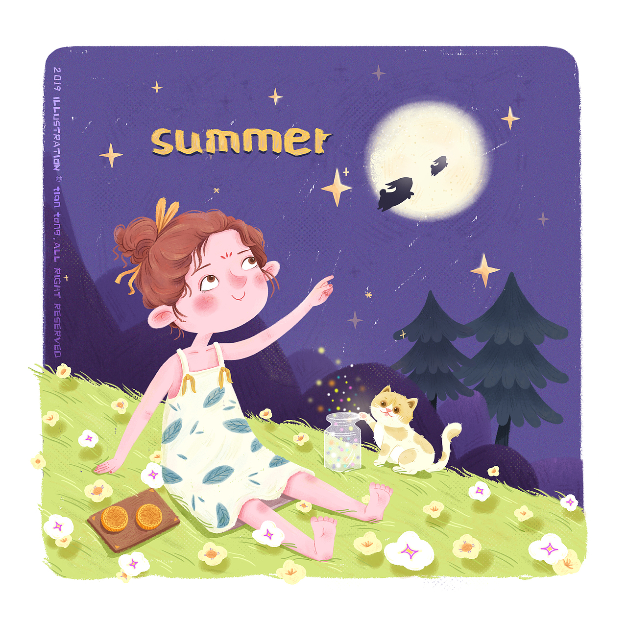 女孩的四季（图ZMTkwODA0MjUy） - 儿童插画 - 站酷设计师甜筒懵懵哒原创素材 - 站酷ZCOOL