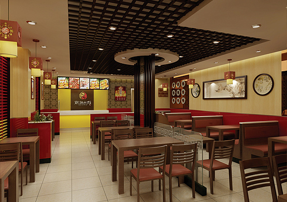 餐饮连锁店设计、烧烤店装修设计、上海餐饮店