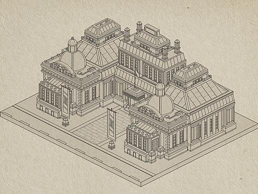 二战建筑概念