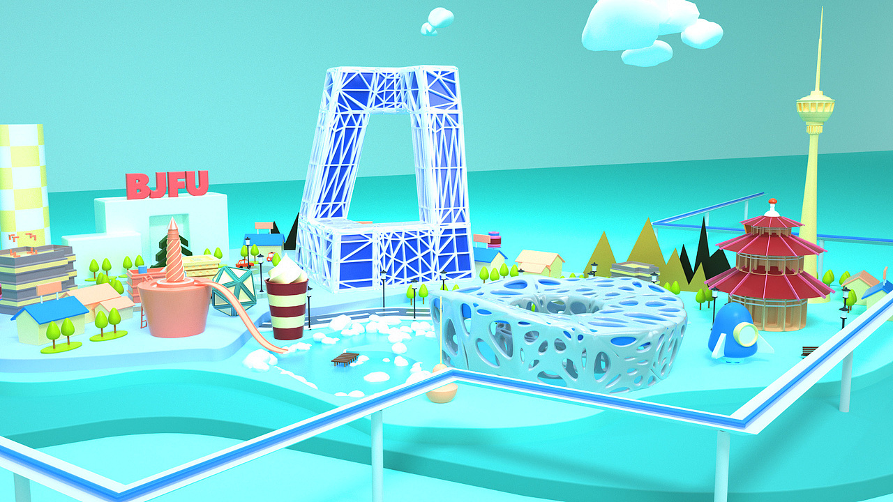 C4D三维创意动画