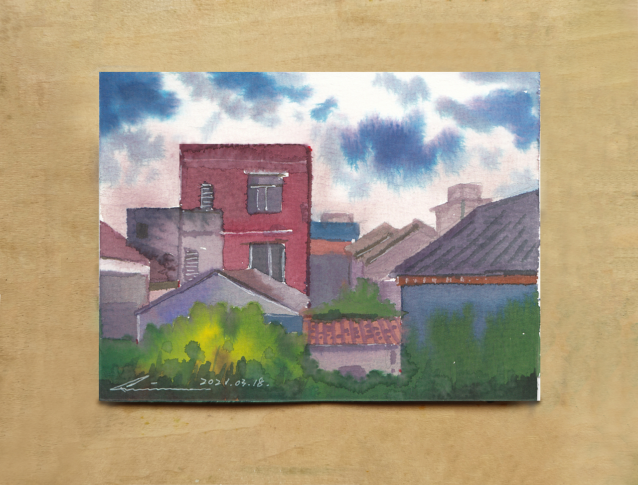 {画本系列}-我的第28本画本-水彩明信片习作（图ZMjgyNzEwODAw） - 绘画 - 站酷设计师画画的陈一丘原创素材 - 站酷ZCOOL