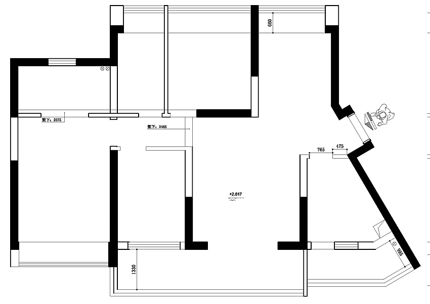 竖厅改横厅空间感爆棚