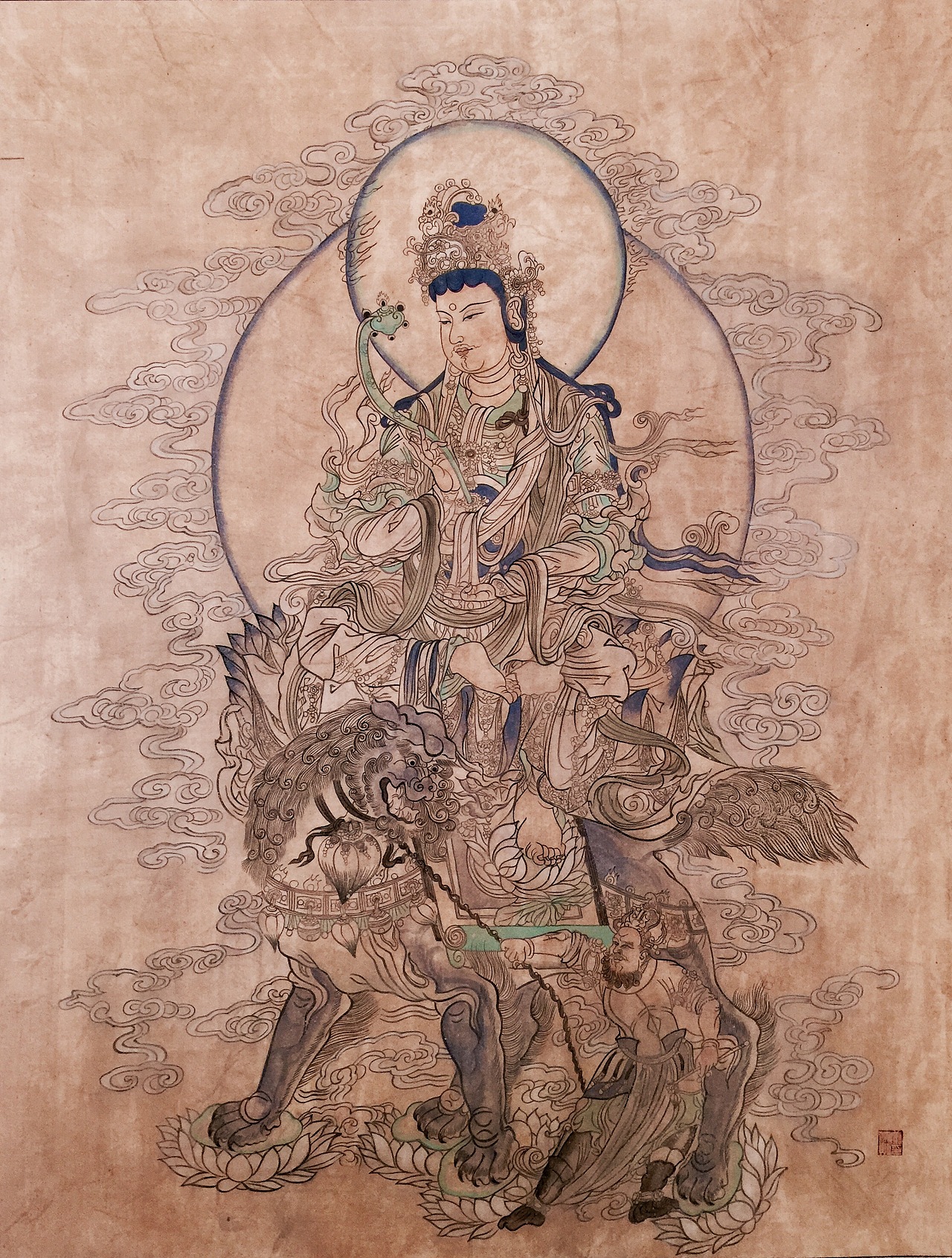 榆林三窟《文殊经变图》局部_康成城-站酷zcool