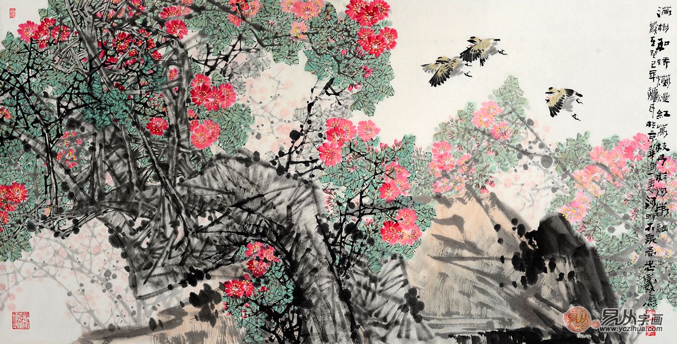 国画写意花鸟画 中美协王忠义笔下生万物