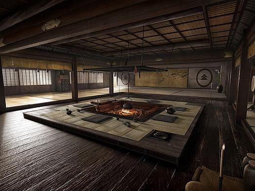 幹蛋_10周加课_作业  临摹学习《对马岛之魂》室内场景