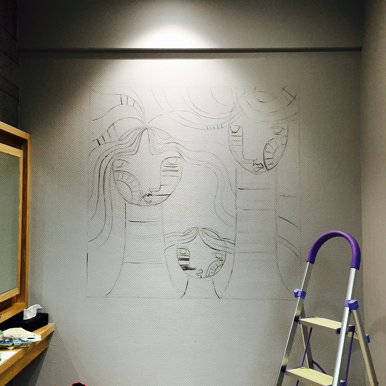 装饰画涂鸦墙作品（图ZNjA1NDY5MzY=） - 新锐潮流插画 - 站酷设计师鲸空WHALE_SKY原创素材 - 站酷ZCOOL