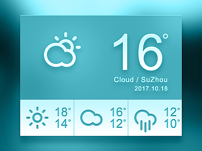 天气预报-软件界面