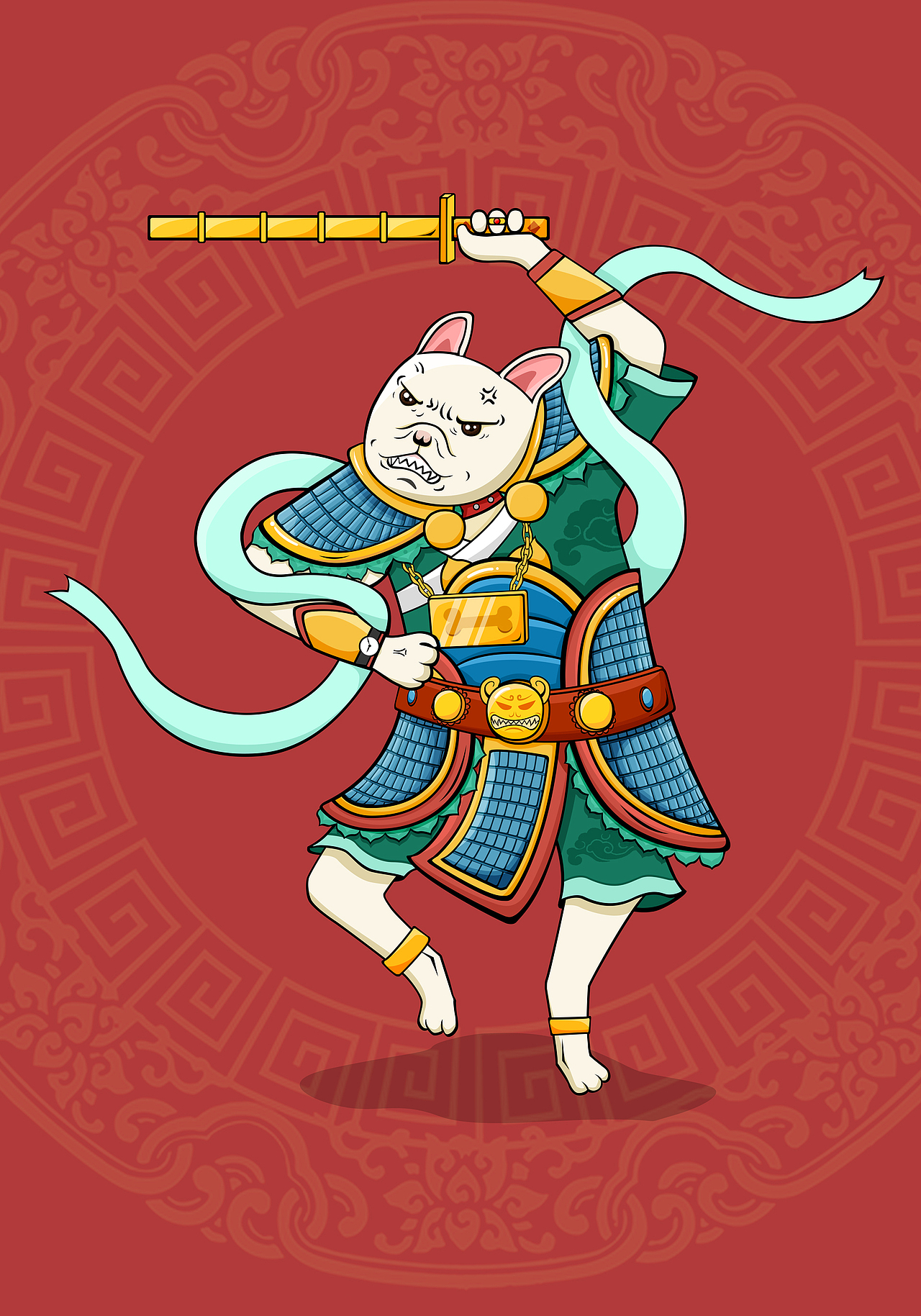 门神Dog（图ZMTA4NTk4OTE2） - 商业插画 - 站酷设计师TVmonkey原创素材 - 站酷ZCOOL