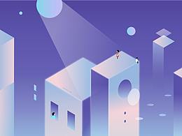 插画练习5-AI绘制3D等距立体