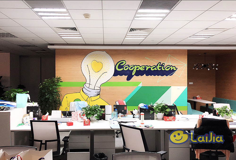 墙绘3D彩绘上海手绘涂鸦壁画立体国画油画墙体彩绘