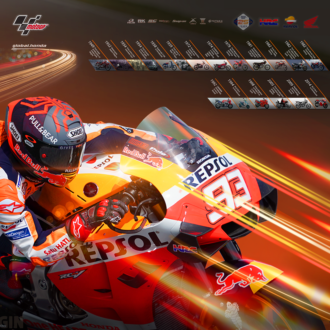 motogp honda poster|平面|海报|bbshdja - 原创作品 - 站酷 (zcool)