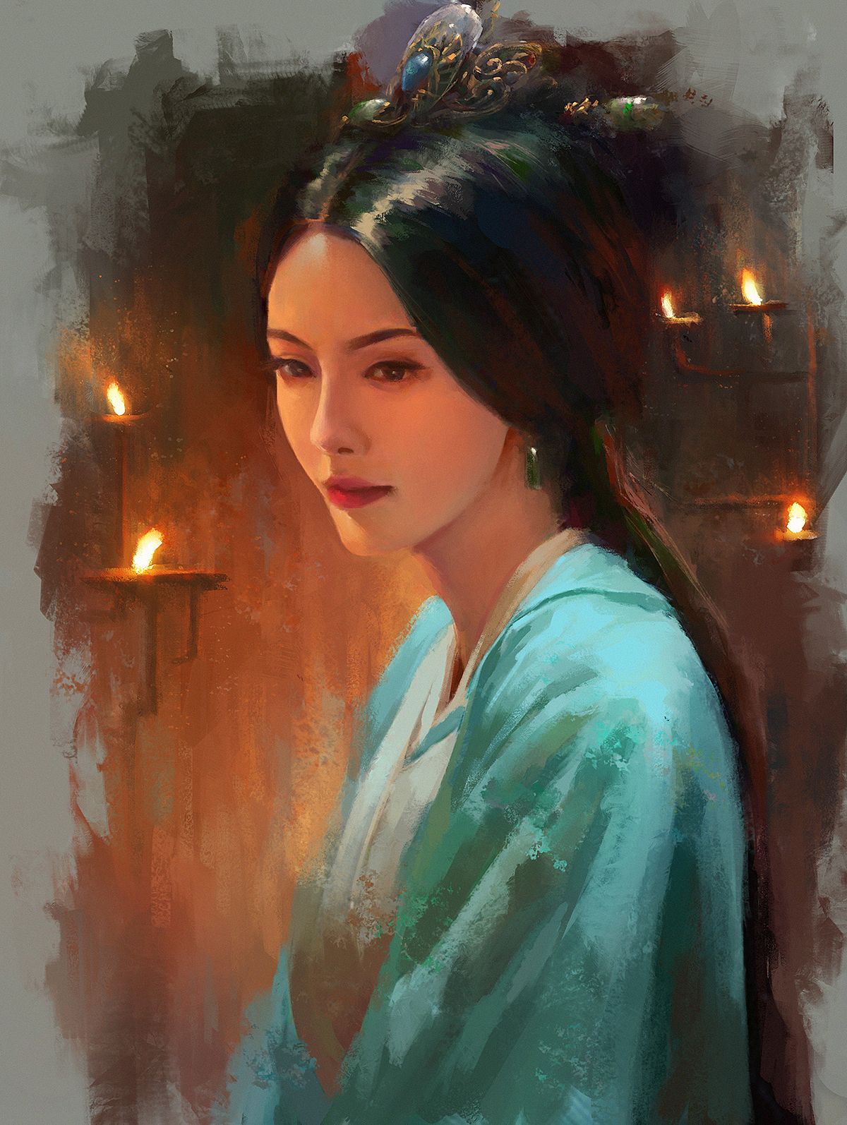 《甄》（图ZOTE5NzI4OTI=） - 艺术插画 - 站酷设计师Carter_adair原创素材 - 站酷ZCOOL