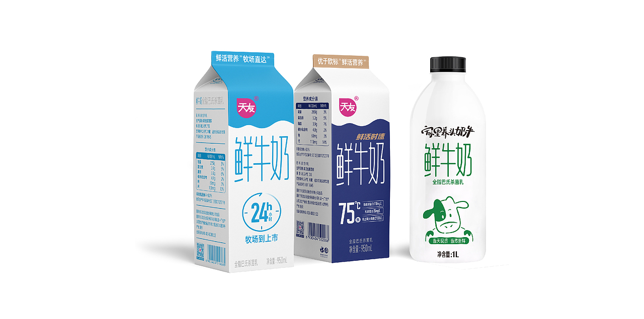 天友乳业 × 香蕉黑洞丨产品包装视觉升级
