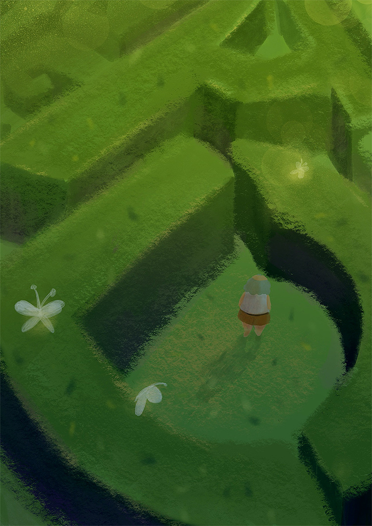 关怀阿尔兹海默症插画（图ZMjA4MTE3MTY0） - 创作习作 - 站酷设计师小美蚂蚁子原创素材 - 站酷ZCOOL