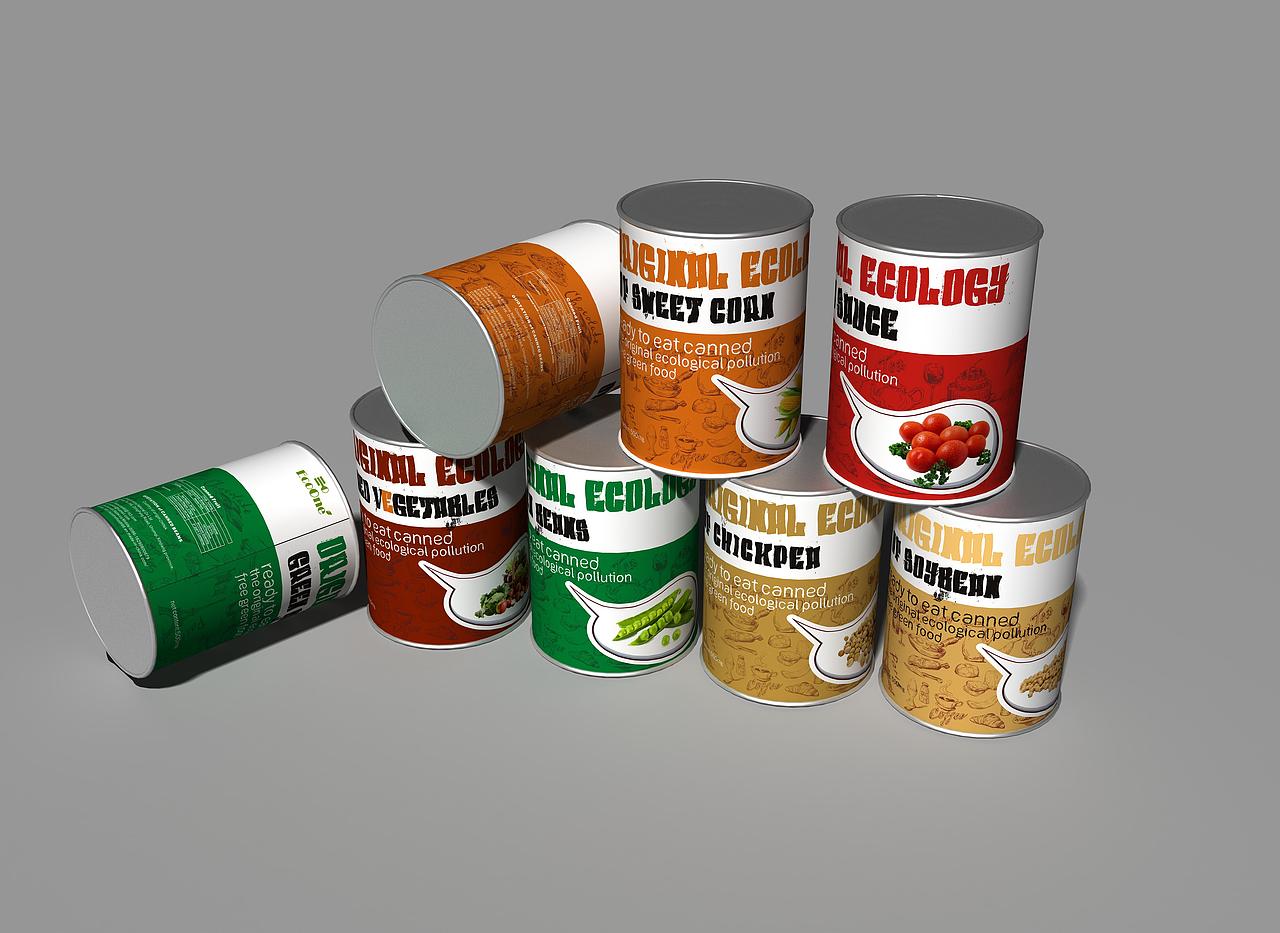 出口豆类罐头包装